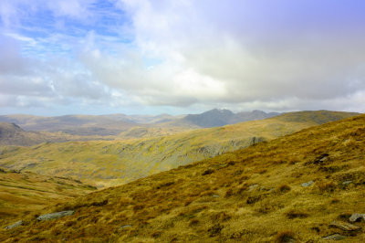 The Scafells From Coniston Old Man