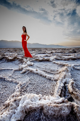 Mystery girl at Salt Flats