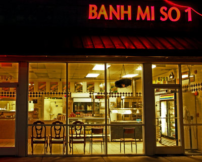 Morning storefront
