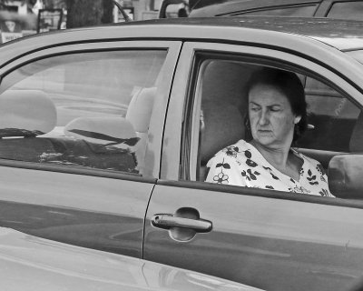Woman looking