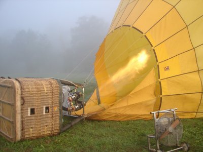 Shooting in hot air