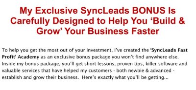 Sync Leads Review & Bonus