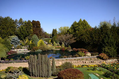 _view of train and gardens