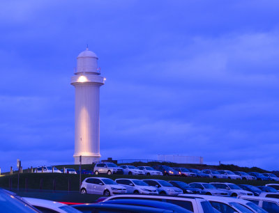 light house on a busy wollongong night