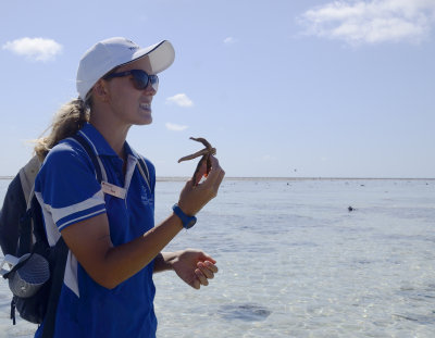 Sarah with star fish