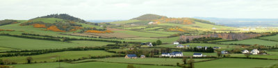 Fields, View from the Rock Of Dunamase, Laois, Ireland