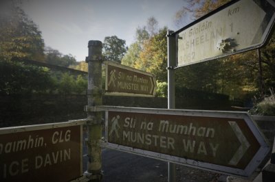 Munster Way sign, Gurteen, Ireland