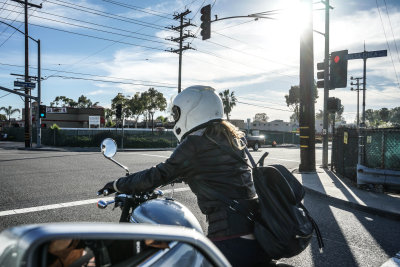 Triumph Rider, Huntington Beach, California