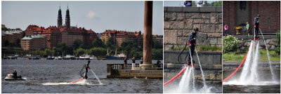 Vattenbalansr framfr Stockholms stadshus