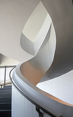 Trappa på Kiasma I (Kiasma = Museum för modern konst, Helsingfors)