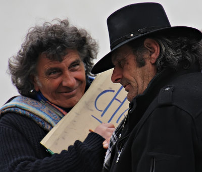 Diskussion i Mont Martre, Paris