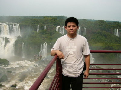 Peter Jiao in Iguassu Falls