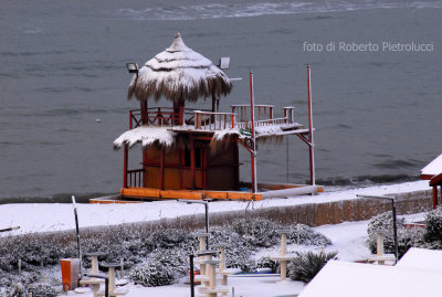 Snow on the sea - Ostia - by Pietrolucci R.