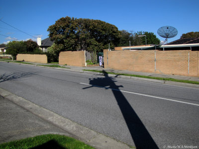 Urban shadow play in my street