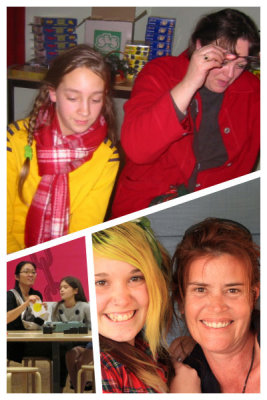 collage mothers and daughters