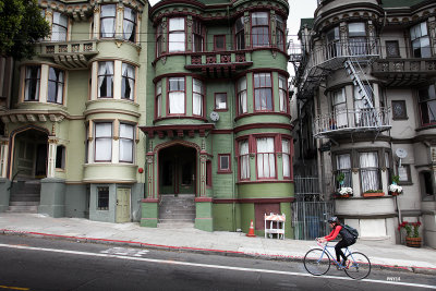 San Francisco, Victorian houses, CA