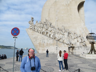 Maureen by Monument to the Discoveries in Lisbon.jpg