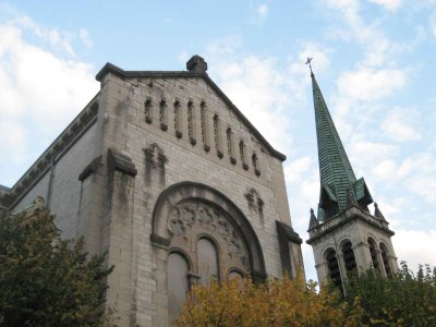 L'glise Notre-Dame d'inspiration byzantine date de la fin du XIXme sicle