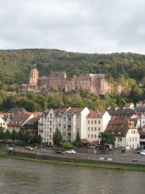 Heidelberg joliment situ au bord de la Neckar