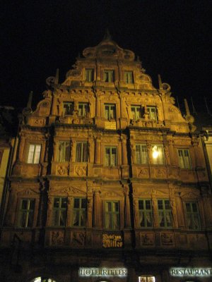 Une des plus vieilles maisons d'Heidelberg qui a survcu aux diffrents incendies
