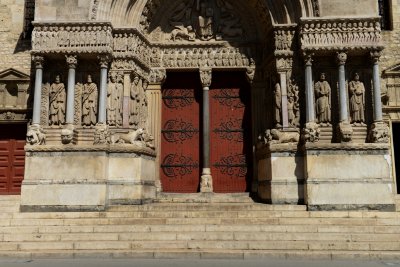 Cathedral doors, Arles