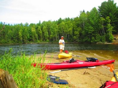 Kayaking on Flagstaff Lake