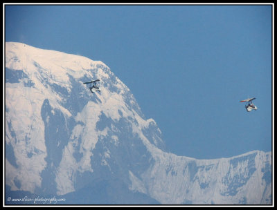 microlight flight in the Himalayas