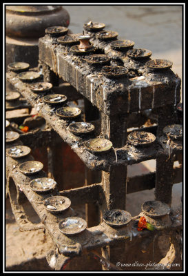 butter lamps at Minnath Temple