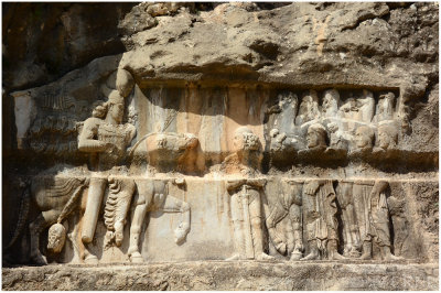 Sassanid bas-relief at Tang-e Chogan