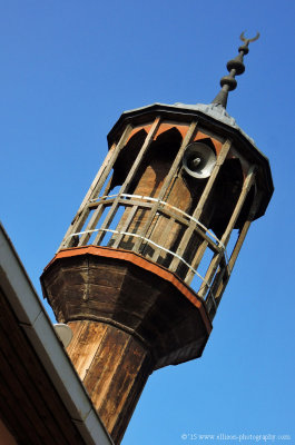 wooden minaret