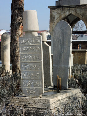 dervish tombstones at the Mevlna Museum 