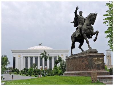 Statue of Tamerlane at Amir Temur Square
