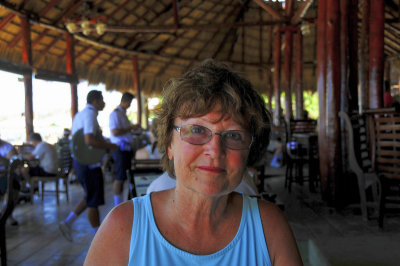 Leslie has lunch in Nicaragua