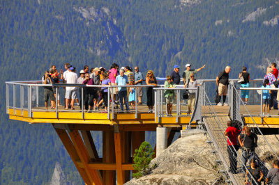 Observation platform at the top