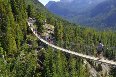 Suspension footbridge