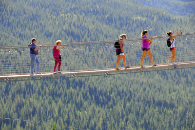 Suspension footbridge