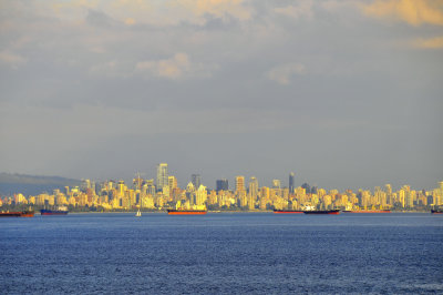 Vancouver in afternoon light