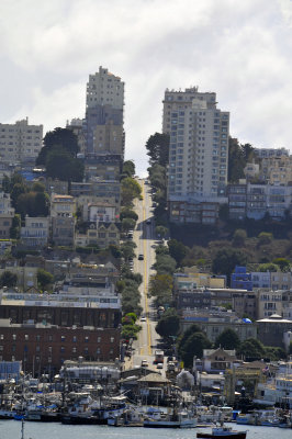 One of the streets where the chase scene in Bullitt was shot