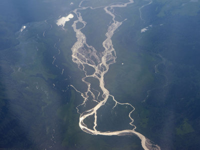 Aerial view of Braided River