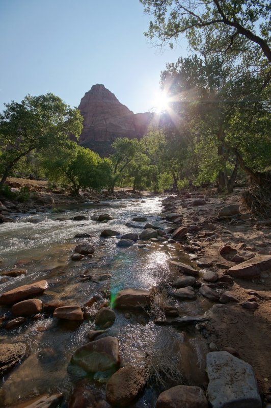 sunrise on the Virgin River