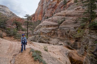 at the mouth of Hidden Canyon