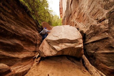 our turn-around point in Hidden Canyon