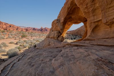 window on the White Domes Trail