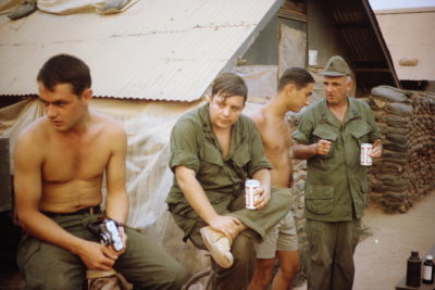 On the left is Daren Morgan, third from left is Mike LaMantia. Don't know the others.