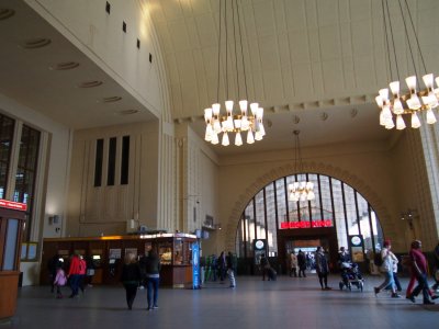 Train station lobby