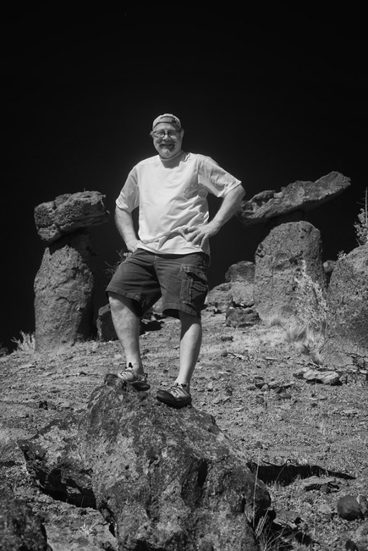 Jim Gray at balancing rocks 
