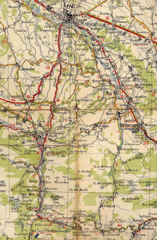 Carte Michelin 1927 