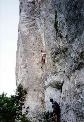 Rocher Blanc Foubourdol (l'attaque)