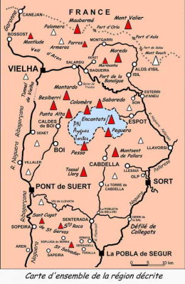 Régions décrites dans Pyrénées Centrales tome VIII