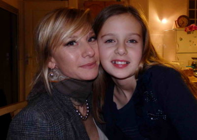 Avec sa fille Soanne, Février 2015